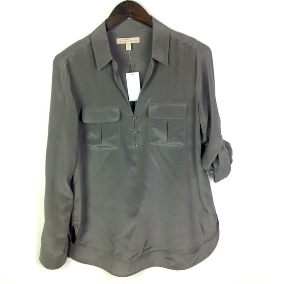 NWT BANANA REPUBLIC  Heritage Collection Silk Top - Picture 1 of 7